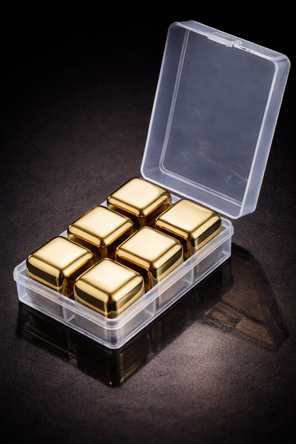 Refined Gold Cubes – Un accent rafinat pentru whiskey-ul tău preferat