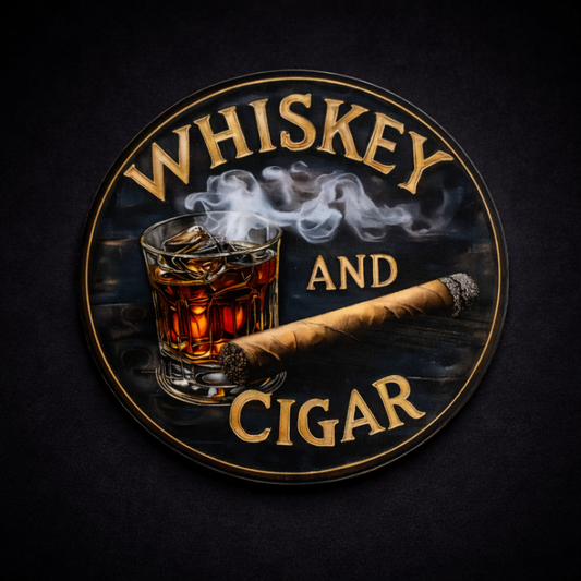 The Gentleman's Plate – Whiskey & Cigar